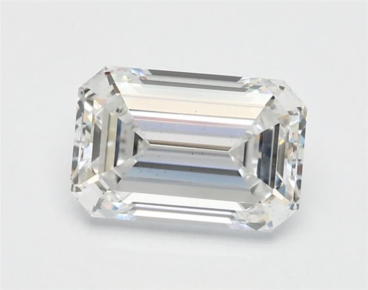 1.09ct F VS2 Rare Carat Ideal Cut Emerald Lab Grown Diamond