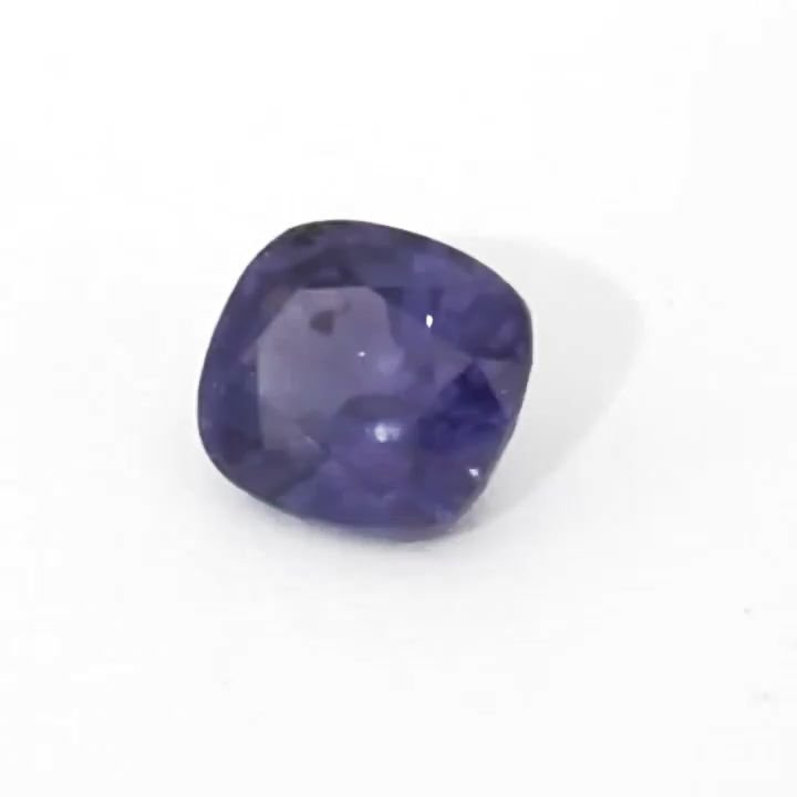 1.13 Carat Purple Cushion Sapphire