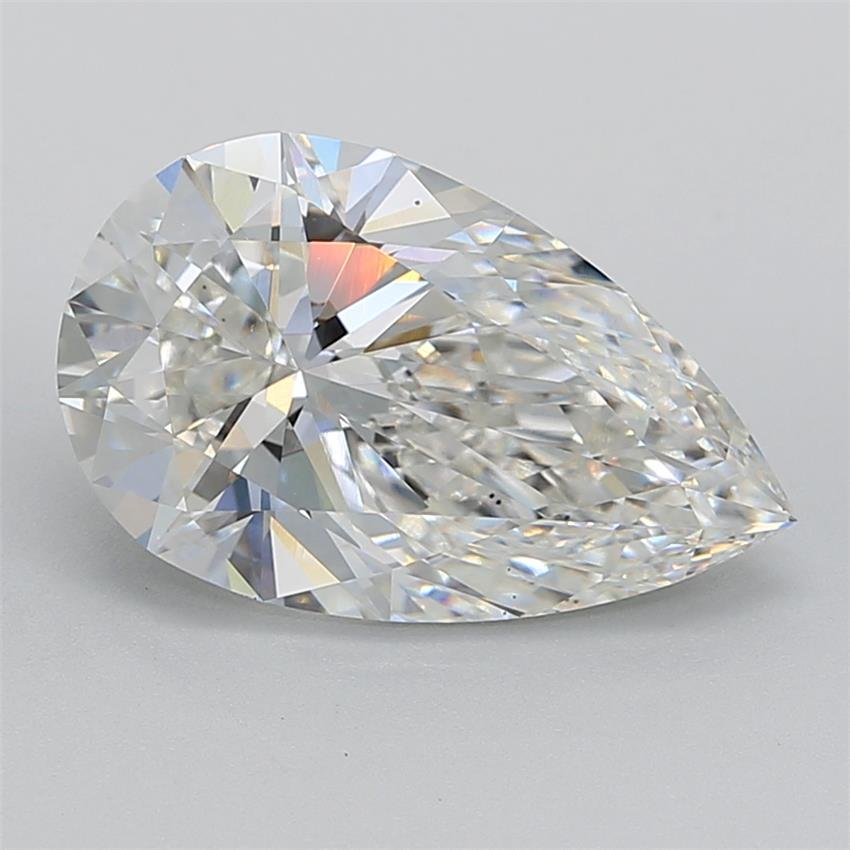 5.06ct F VS1 Rare Carat Ideal Cut Pear Lab Grown Diamond