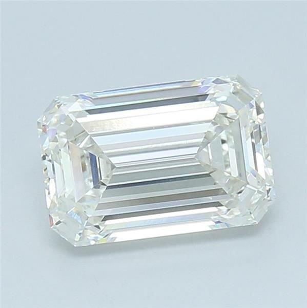 3.22ct H VVS2 Rare Carat Ideal Cut Emerald Lab Grown Diamond