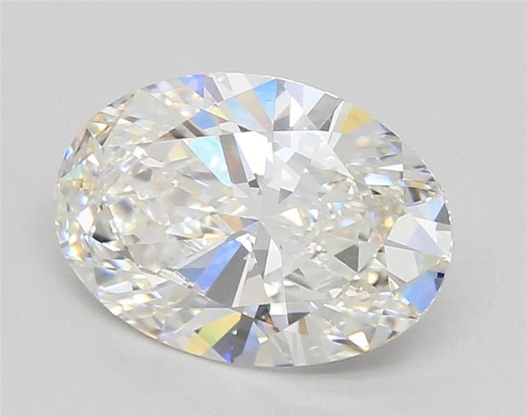 3.01ct F VS1 Rare Carat Ideal Cut Oval Lab Grown Diamond