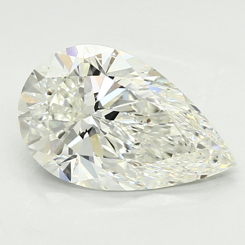 3.07ct G VVS2 Rare Carat Ideal Cut Pear Lab Grown Diamond