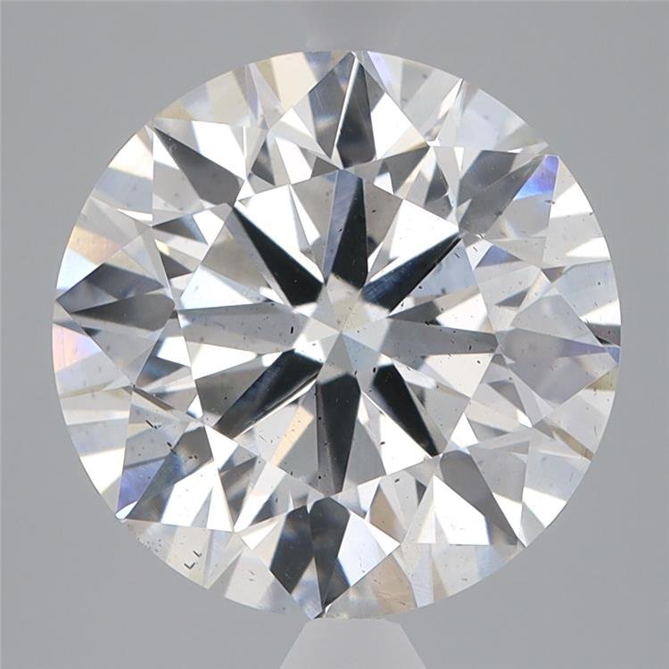 5.04ct F SI1 Very Good Cut Round Lab Grown Diamond