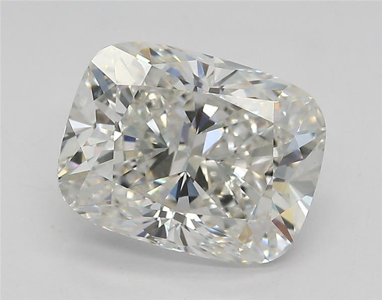 2.65ct F VVS2 Rare Carat Ideal Cut Cushion Lab Grown Diamond