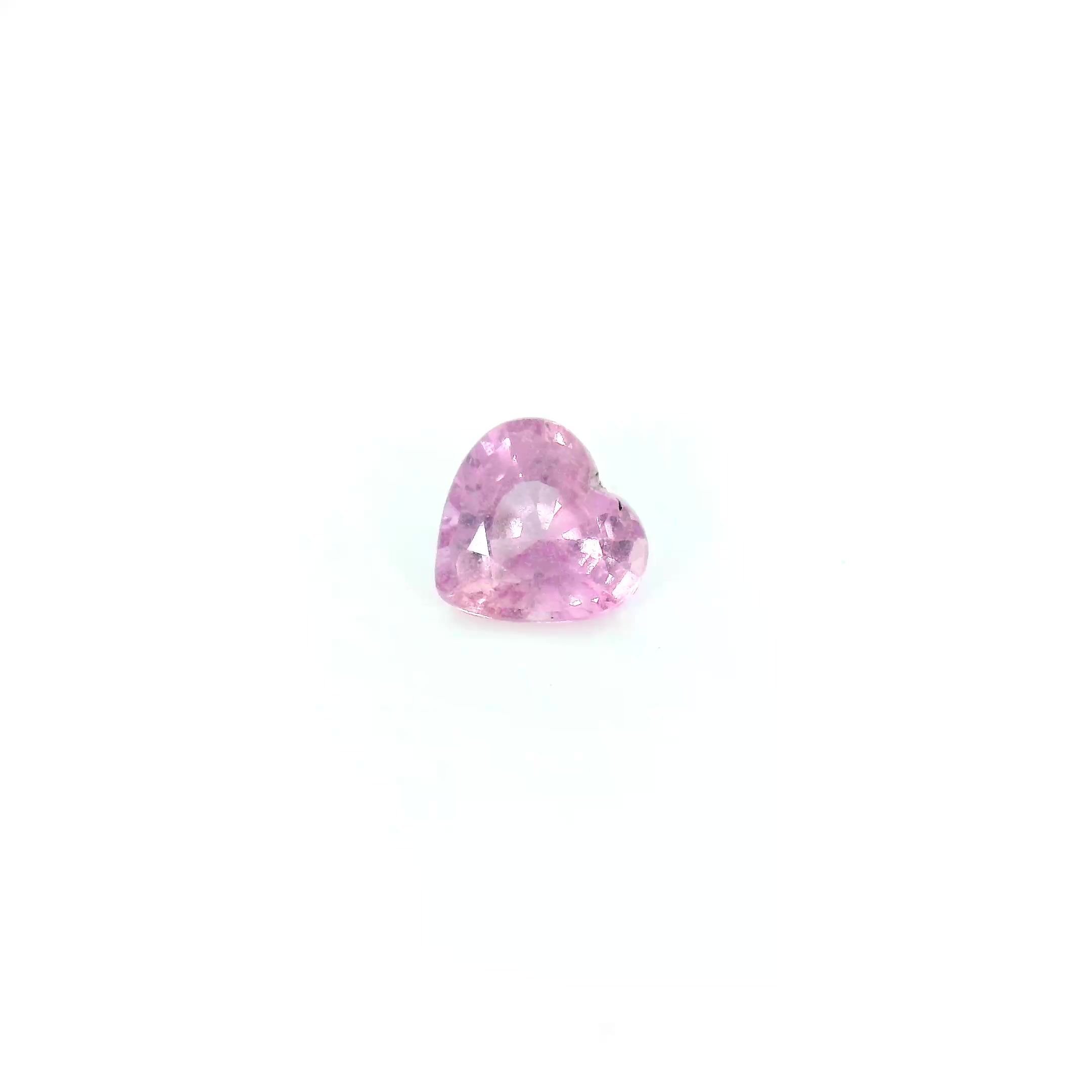 0.53 Carat Pink Heart Sapphire