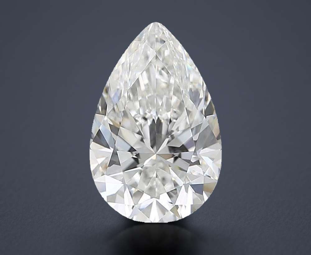 1.70 Carat Pear Natural Diamond