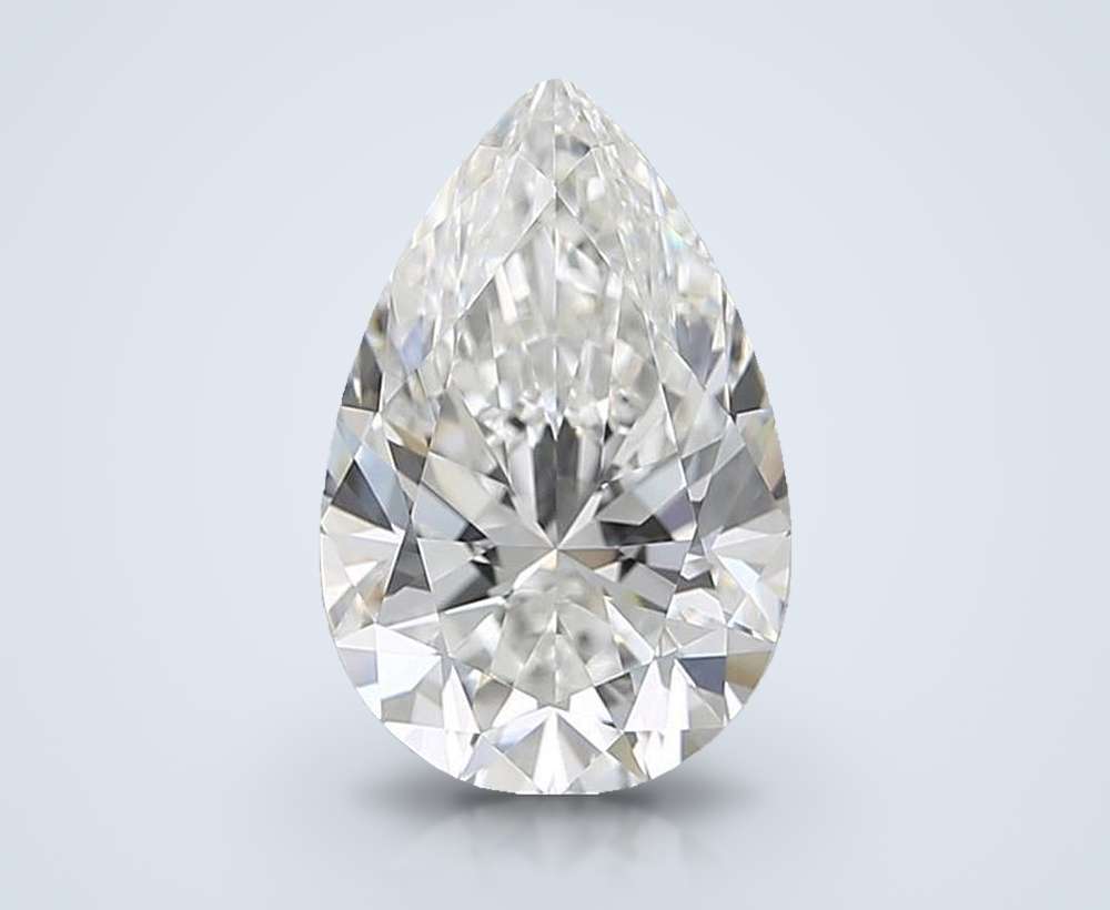 1.70 Carat Pear Natural Diamond