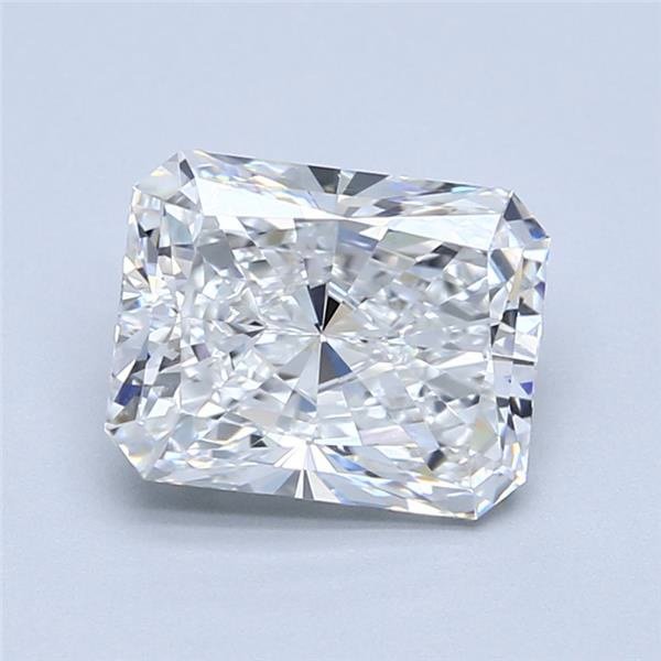 2.31ct F VS2 Rare Carat Ideal Cut Radiant Diamond