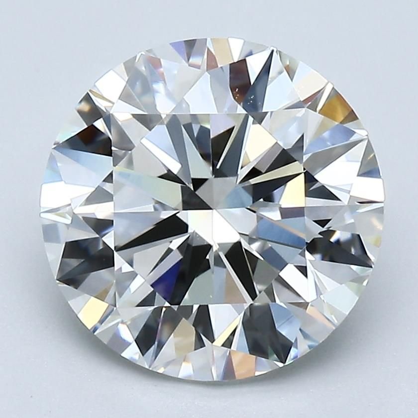 3.41ct H VS1 Rare Carat Ideal Cut Round Diamond