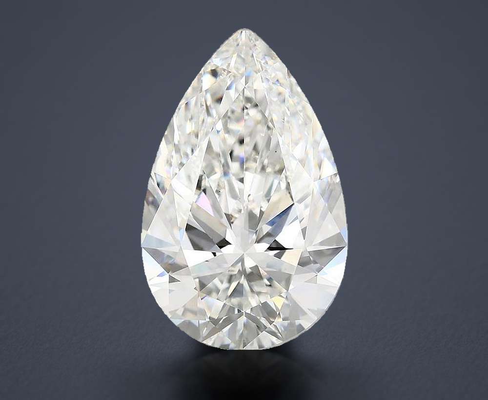7.60 Carat Pear Lab Diamond