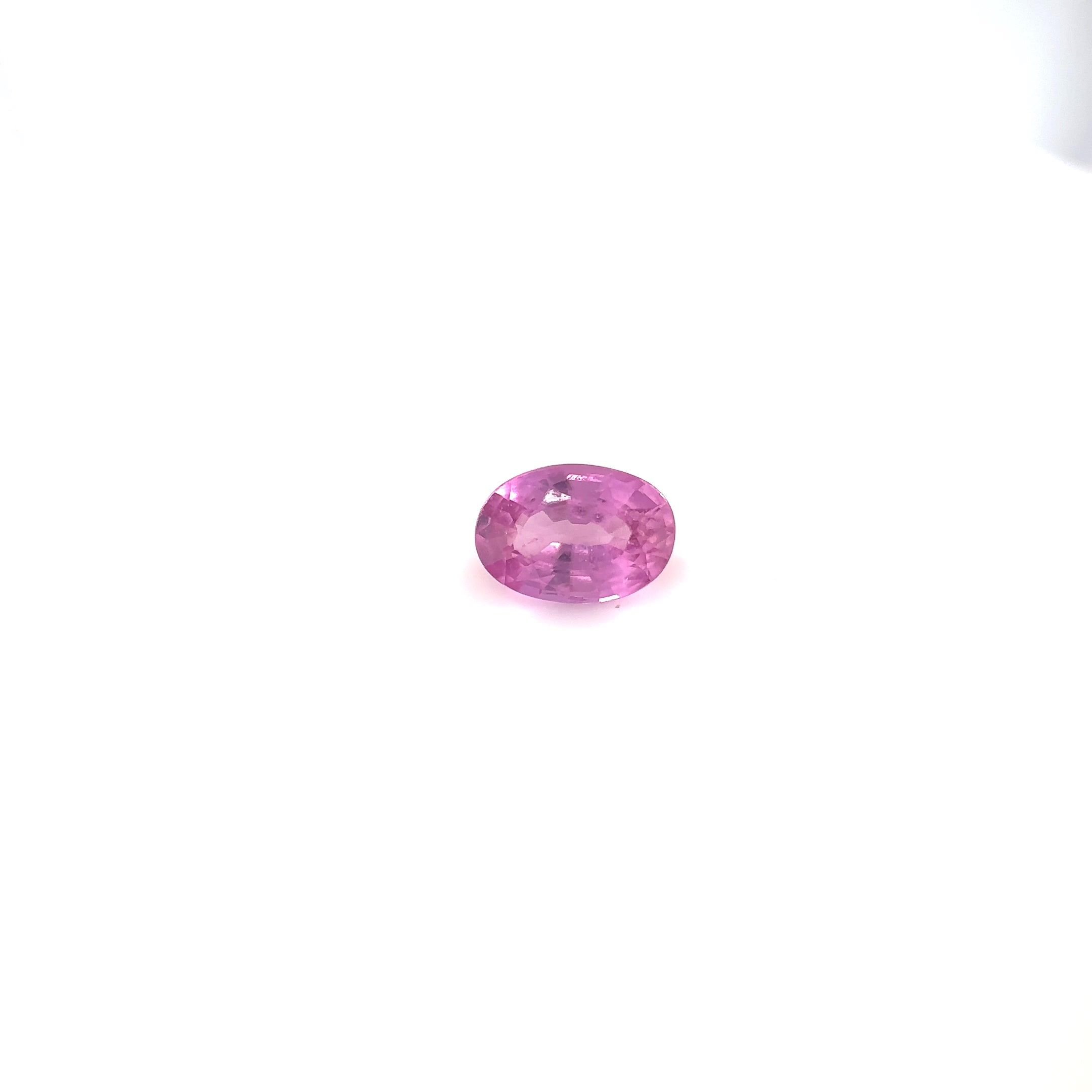 0.65 Carat Pink Oval Sapphire