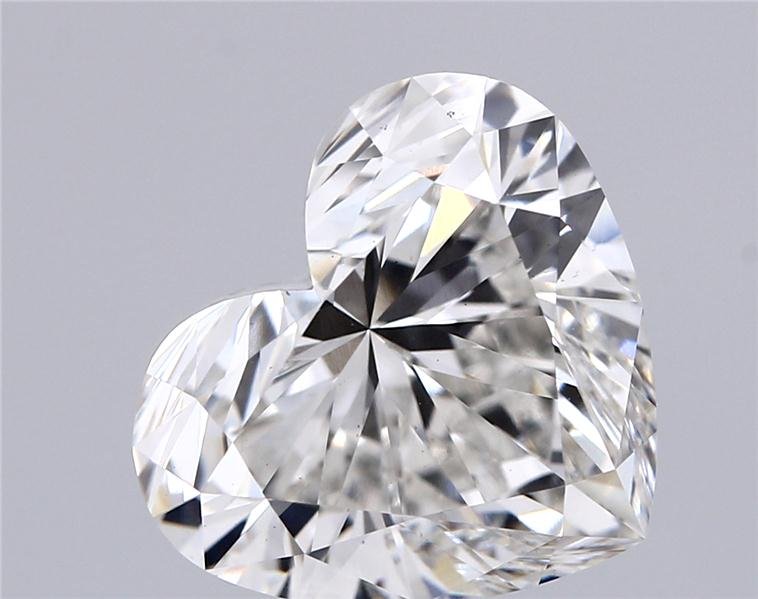 5.18ct G VS2 Very Good Cut Heart Lab Grown Diamond