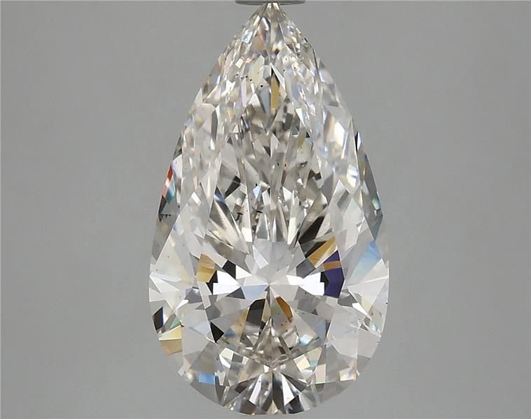 3.08ct H VS2 Rare Carat Ideal Cut Pear Lab Grown Diamond