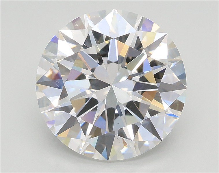 3.03ct E VS2 Excellent Cut Round Lab Grown Diamond