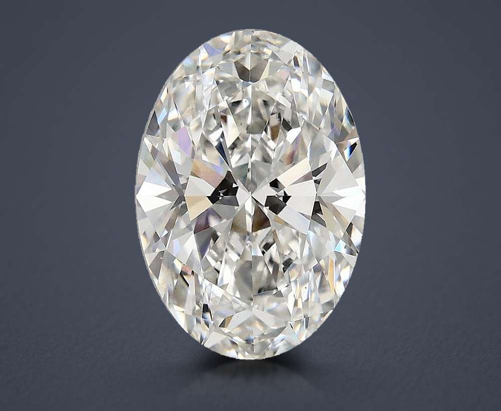 3.92 Carat Oval Lab Diamond