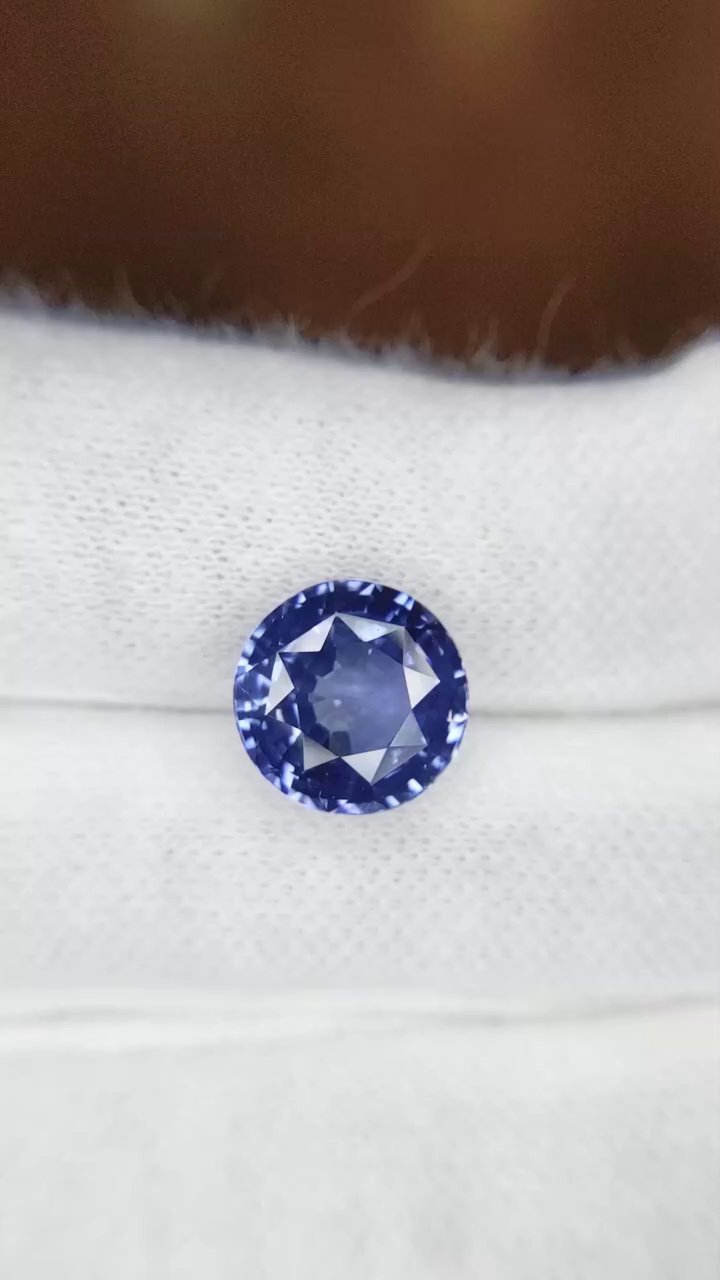 5.14 Carat Blue Round Sapphire