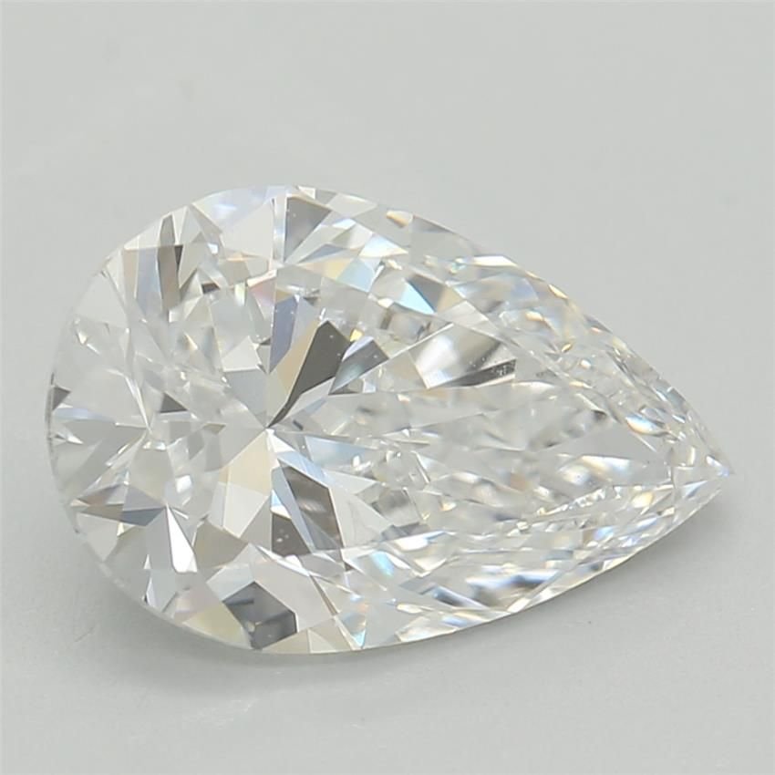 1.29ct D VS1 Rare Carat Ideal Cut Pear Lab Grown Diamond