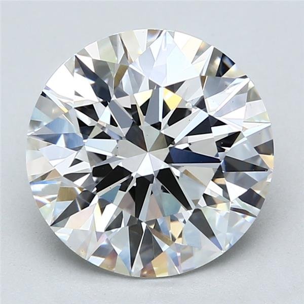 4.31ct F VS1 Rare Carat Ideal Cut Round Lab Grown Diamond