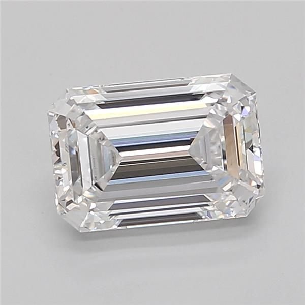 2.06ct D VS2 Rare Carat Ideal Cut Emerald Lab Grown Diamond