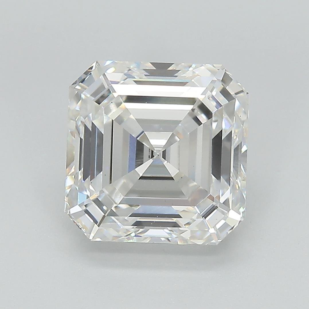 4.22ct F VS1 Rare Carat Ideal Cut Asscher Lab Grown Diamond