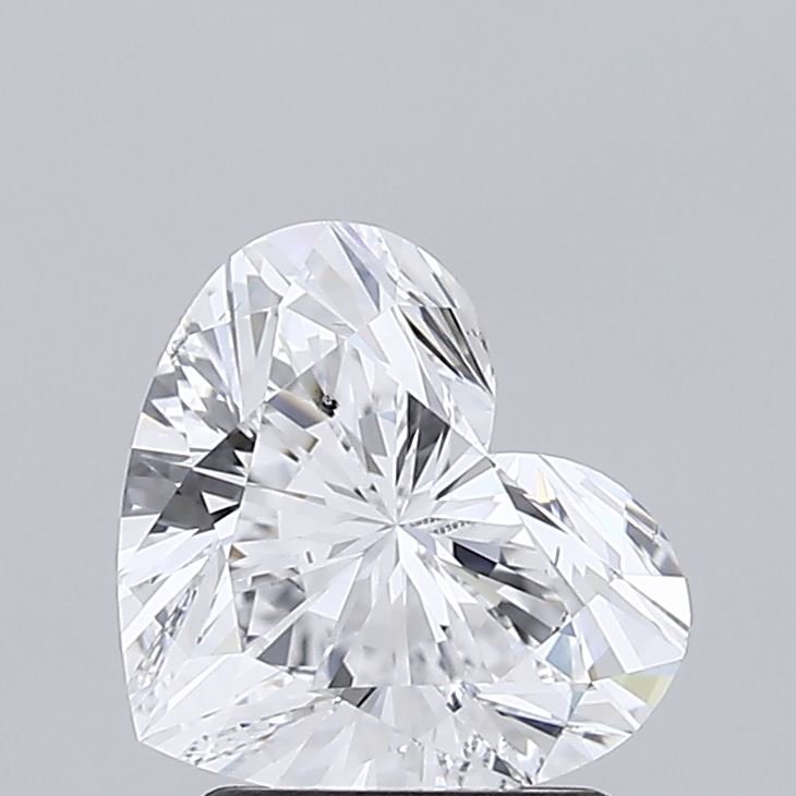 2.04ct D SI1 Rare Carat Ideal Cut Heart Lab Grown Diamond