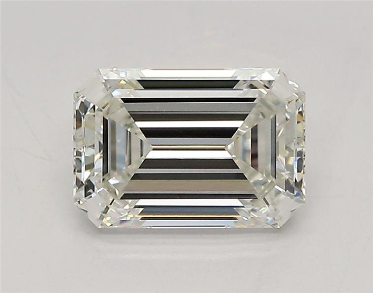 1.54ct F VVS2 Rare Carat Ideal Cut Emerald Lab Grown Diamond