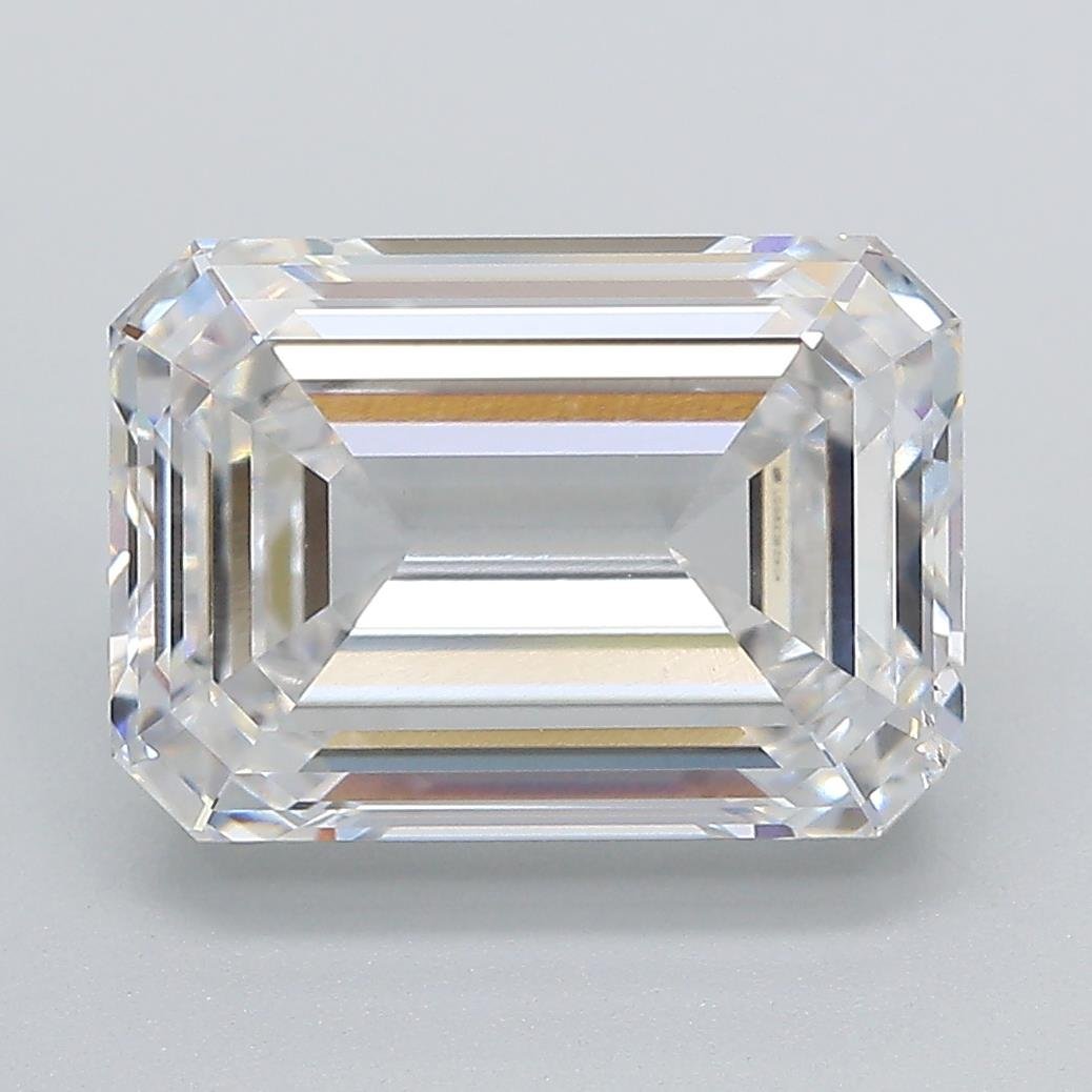 5.04ct E VS2 Rare Carat Ideal Cut Emerald Lab Grown Diamond