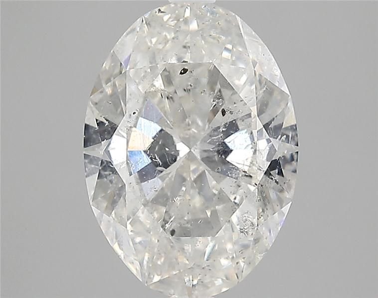 3.00ct H SI2 Rare Carat Ideal Cut Oval Diamond