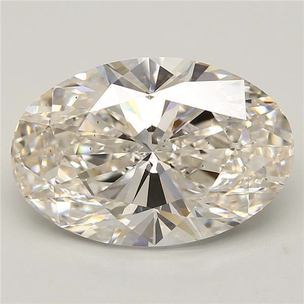 7.45ct H VS2 Rare Carat Ideal Cut Oval Lab Grown Diamond