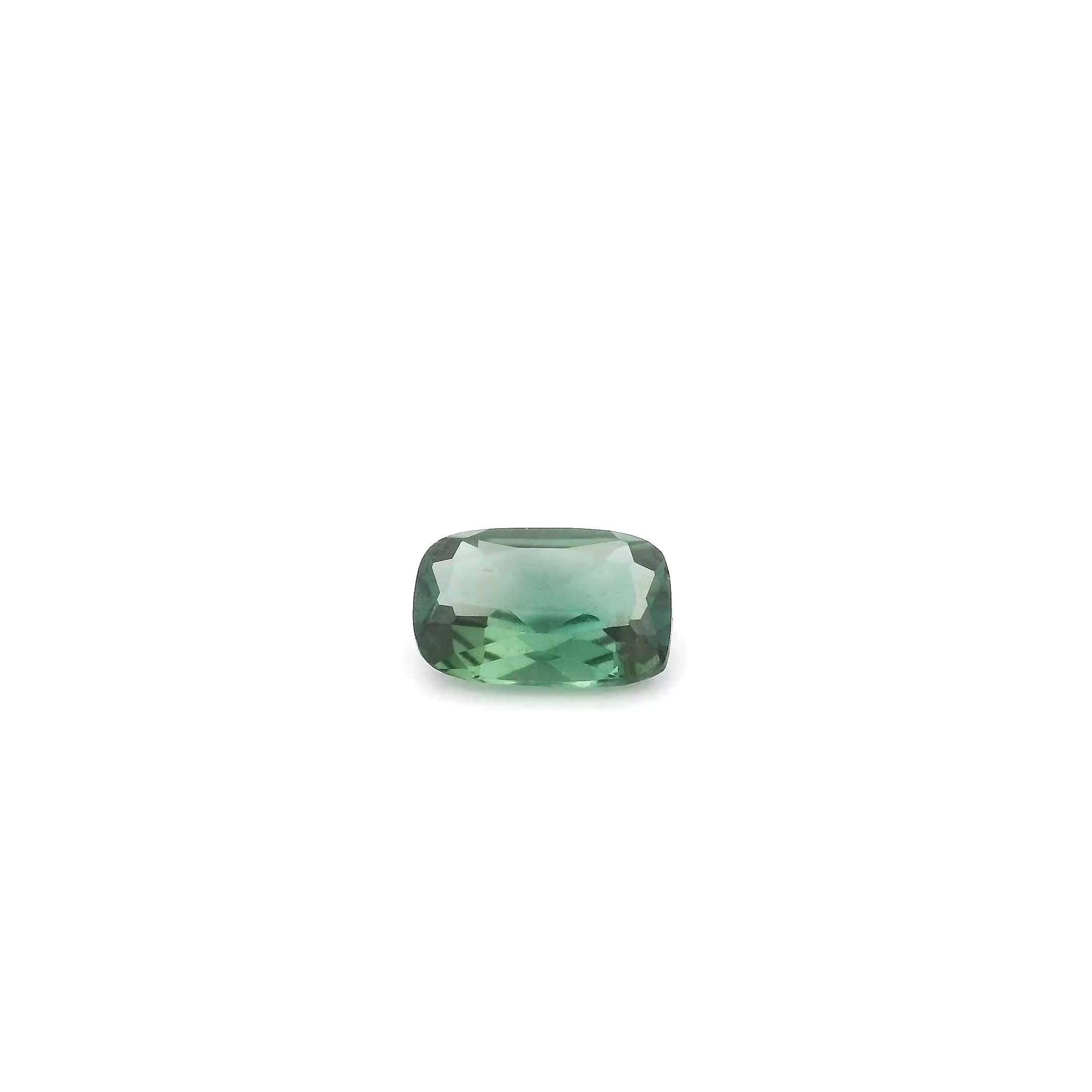 0.52 Carat Green Cushion Sapphire