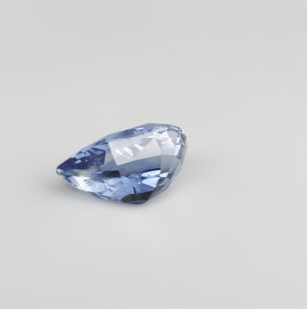 3.16 Carat Blue Pear Sapphire