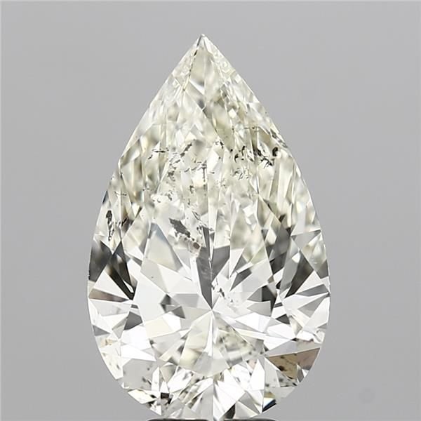 5.01ct K SI2 Rare Carat Ideal Cut Pear Diamond