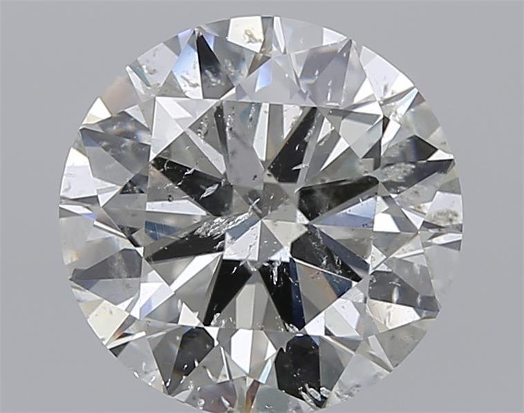 4.50ct I SI2 Rare Carat Ideal Cut Round Diamond