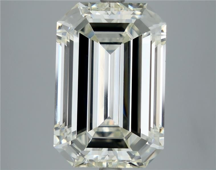 6.01ct K SI1 Rare Carat Ideal Cut Emerald Diamond