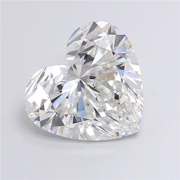 7.18ct F VS2 Very Good Cut Heart Lab Grown Diamond