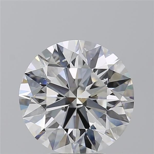 5.01ct G SI2 Rare Carat Ideal Cut Round Diamond