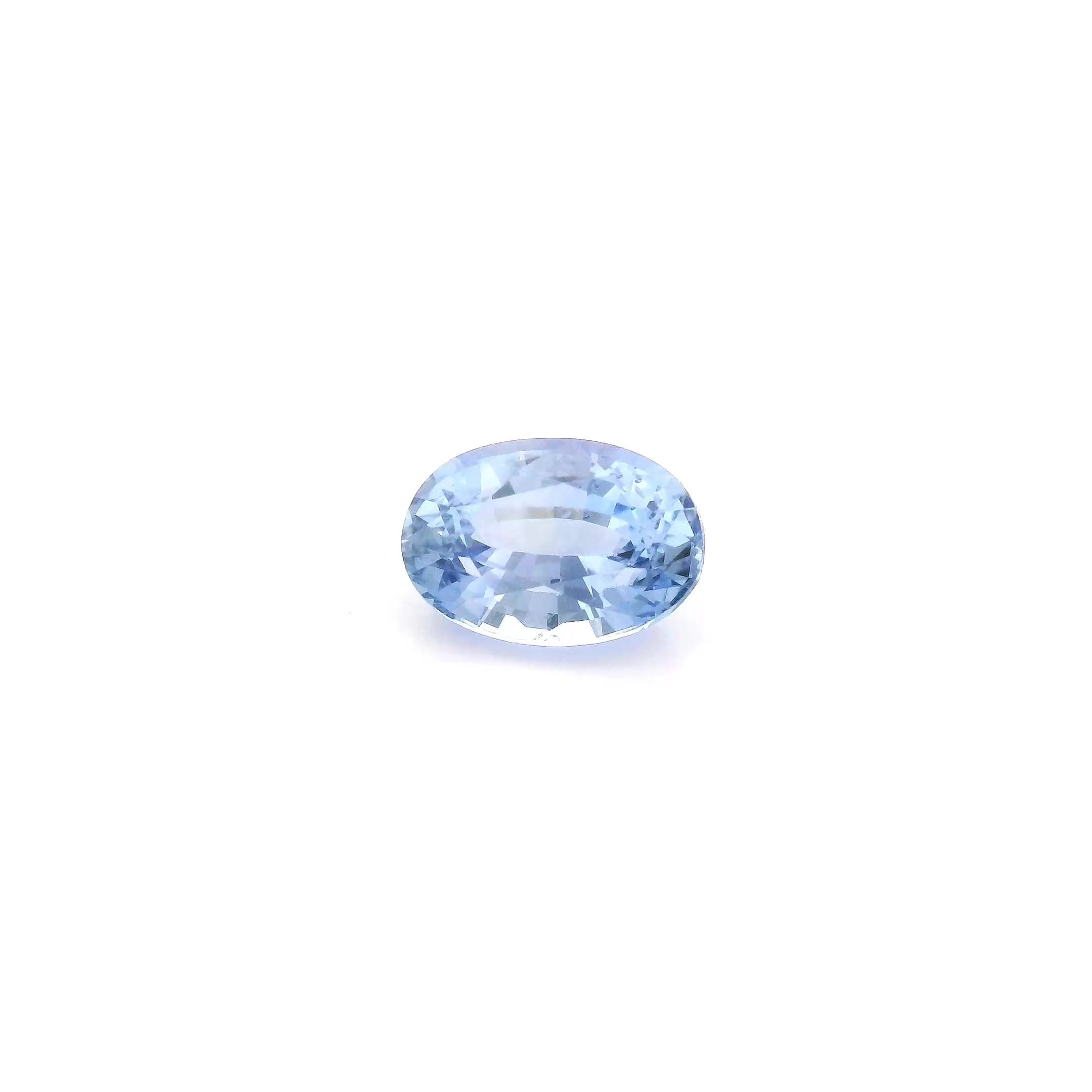 0.97 Carat Blue Oval Sapphire