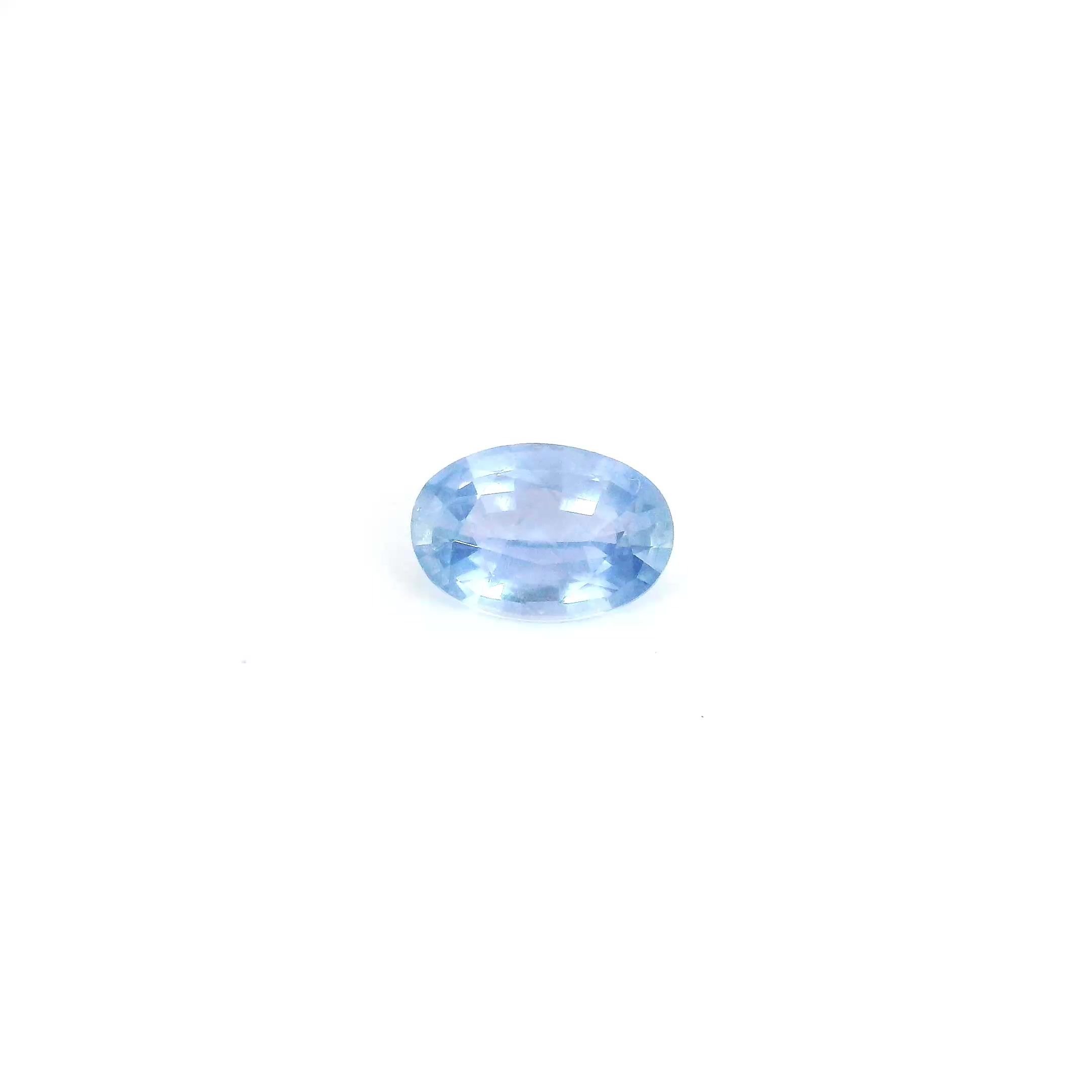 0.52 Carat Light Blue Oval Sapphire