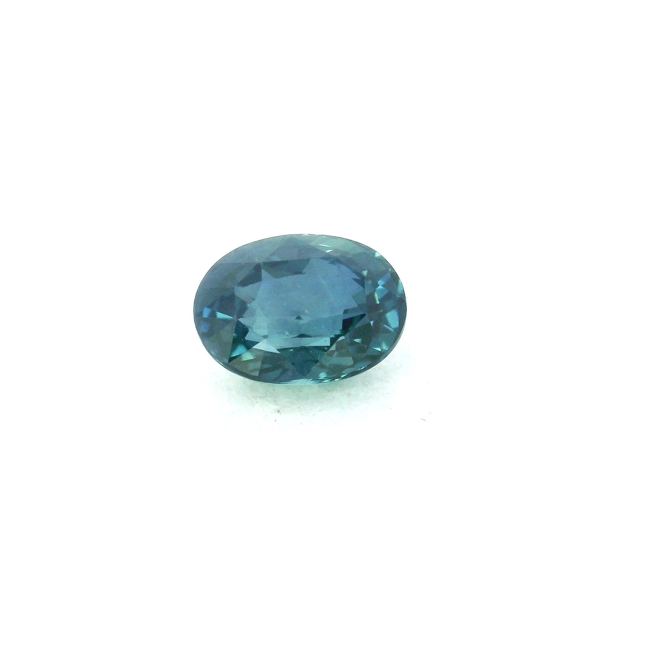 1.53 Carat Blue Oval Sapphire