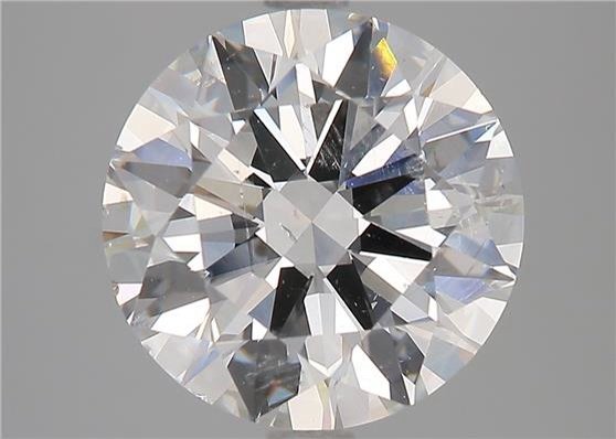 3.70ct G SI2 Rare Carat Ideal Cut Round Diamond