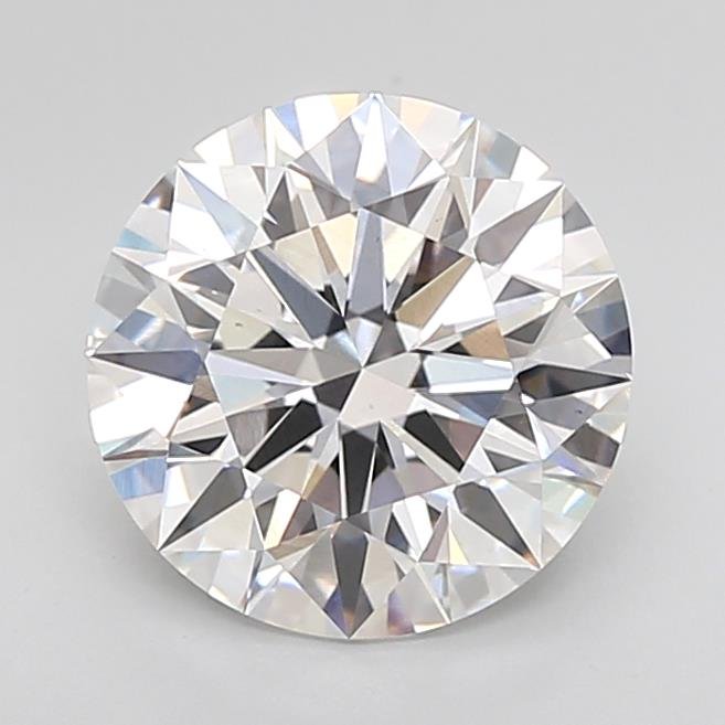 3.01ct D VS2 Rare Carat Ideal Cut Round Lab Grown Diamond