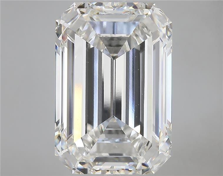 15.60ct F VVS2 Rare Carat Ideal Cut Emerald Lab Grown Diamond