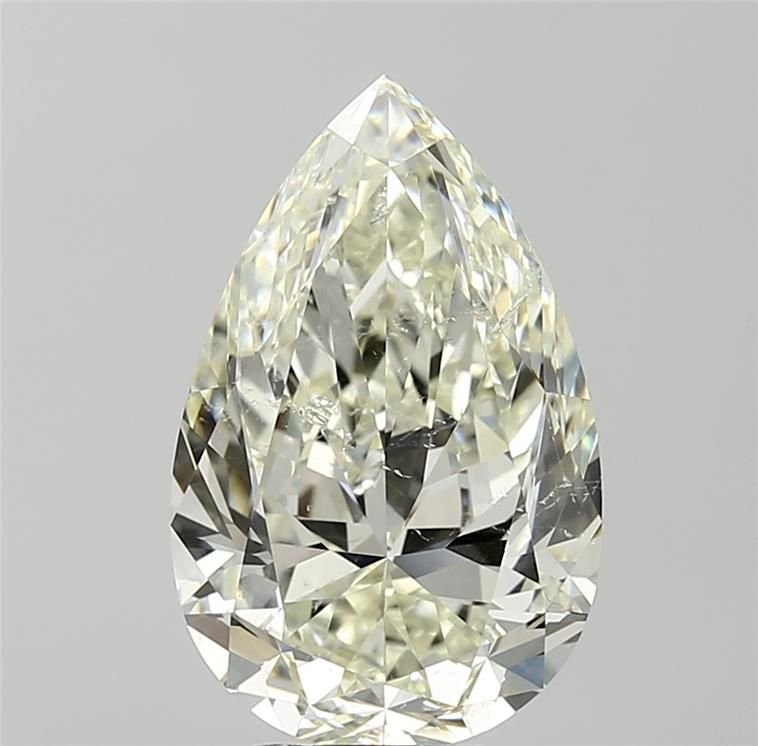 5.51ct J SI2 Rare Carat Ideal Cut Pear Diamond