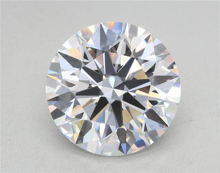 3.18ct D VVS2 Rare Carat Ideal Cut Round Lab Grown Diamond