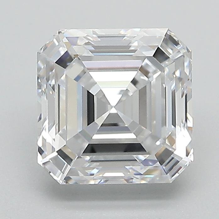 2.10ct D VVS2 Rare Carat Ideal Cut Asscher Lab Grown Diamond