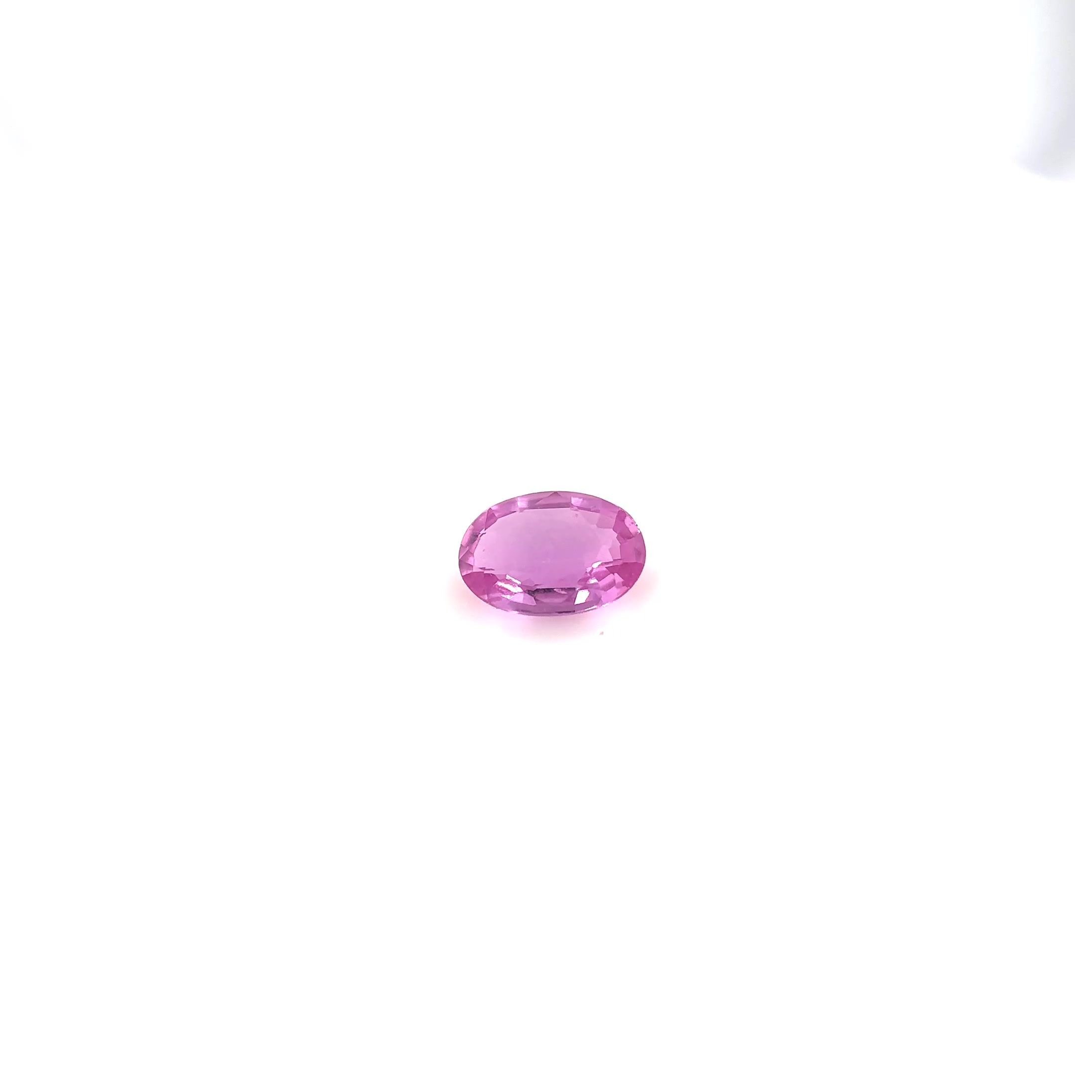 0.45 Carat Pink Oval Sapphire
