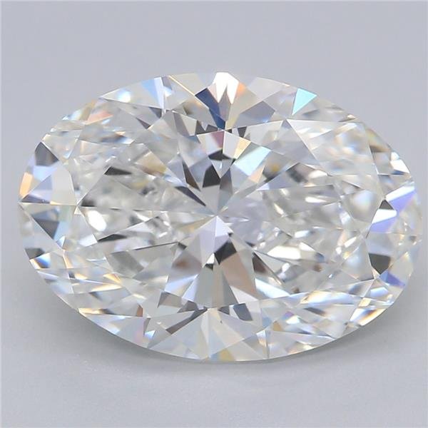 3.04ct E VVS2 Rare Carat Ideal Cut Oval Lab Grown Diamond