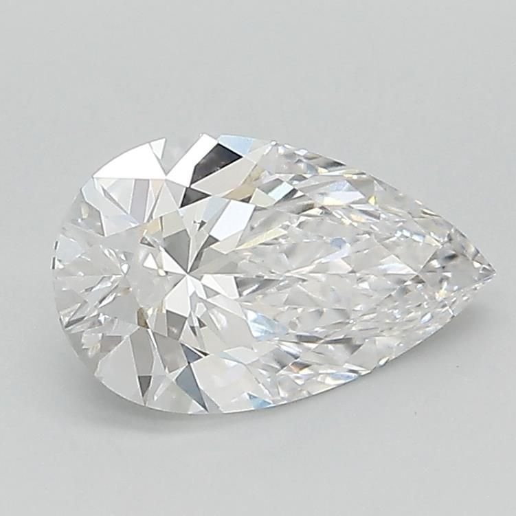 1.11ct D VVS2 Rare Carat Ideal Cut Pear Lab Grown Diamond