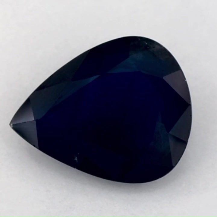 4.23 Carat Blue Pear Sapphire