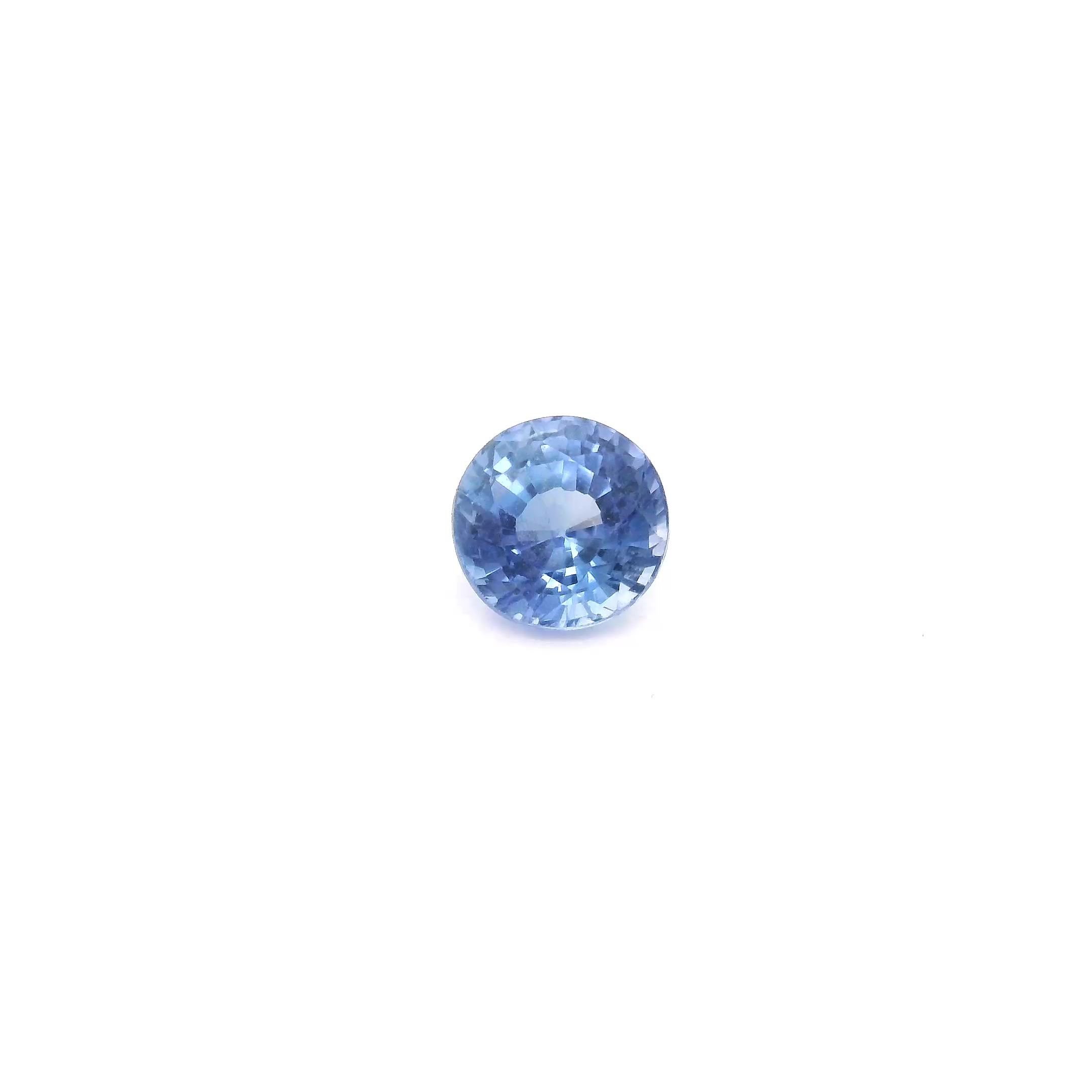 0.69 Carat Blue Round Sapphire
